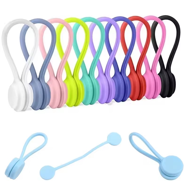 Gear Tie Reusable - Fascette Magnetiche in Silicone per Cavi,