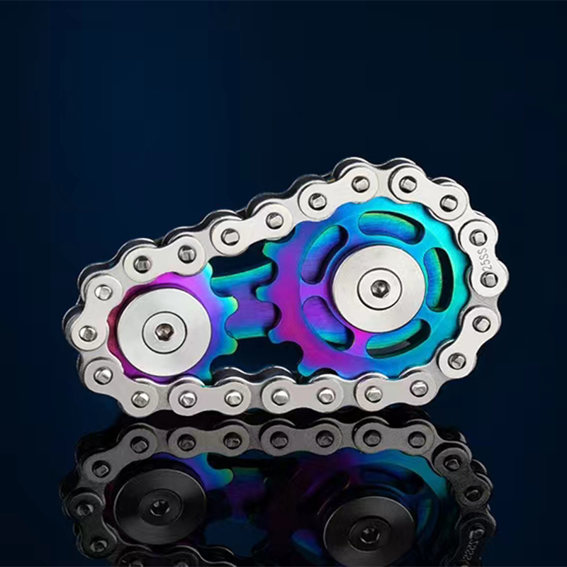 Fidget Spinner Bearing - Spinner a mano in metallo Catena