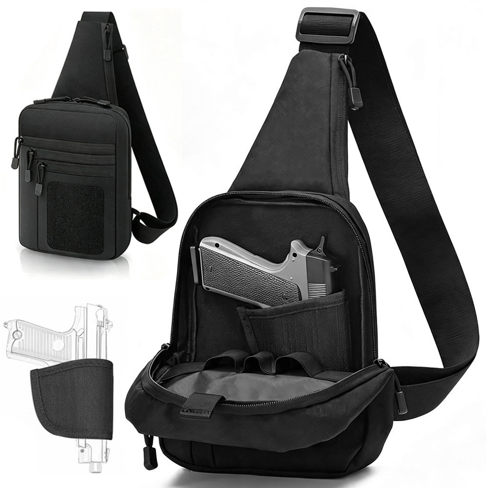 Edc Concealed Carry Sling Bag - Borsa a tracolla tattica per pistola