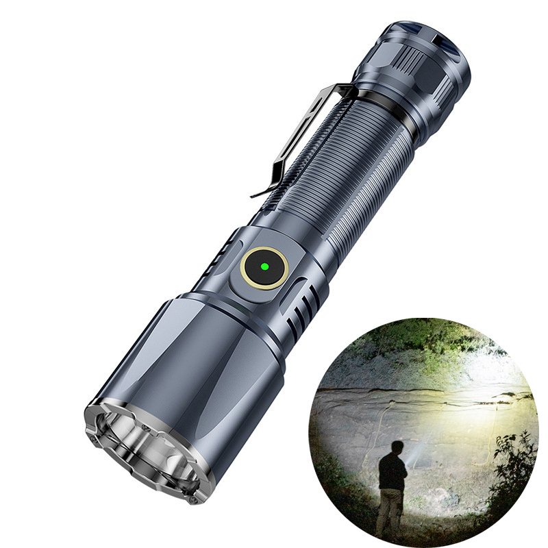 Edc Carry Flashlight - Tipo-C USB ricaricabile 21700 batteria portatile