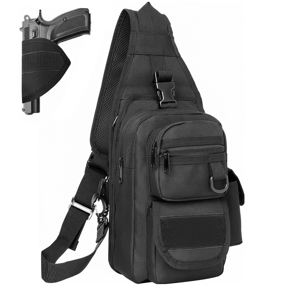 Edc Concealed Carry Sling Bag - Borsa Tattica per Pistola a Tracolla,