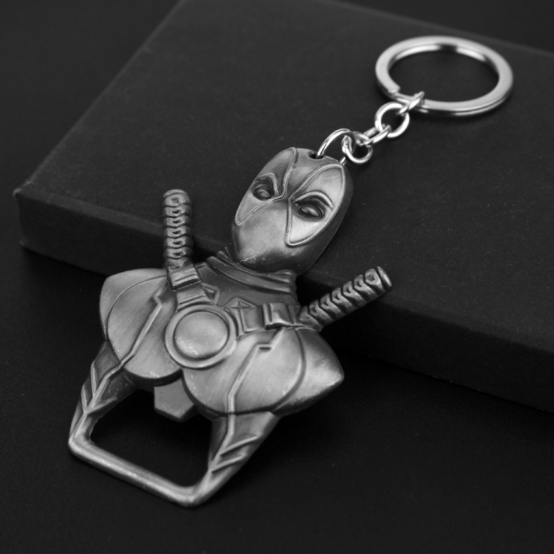 Carabiner Keychain - Portachiavi Deadpool alla Moda, Apribottiglie Personalizzato,