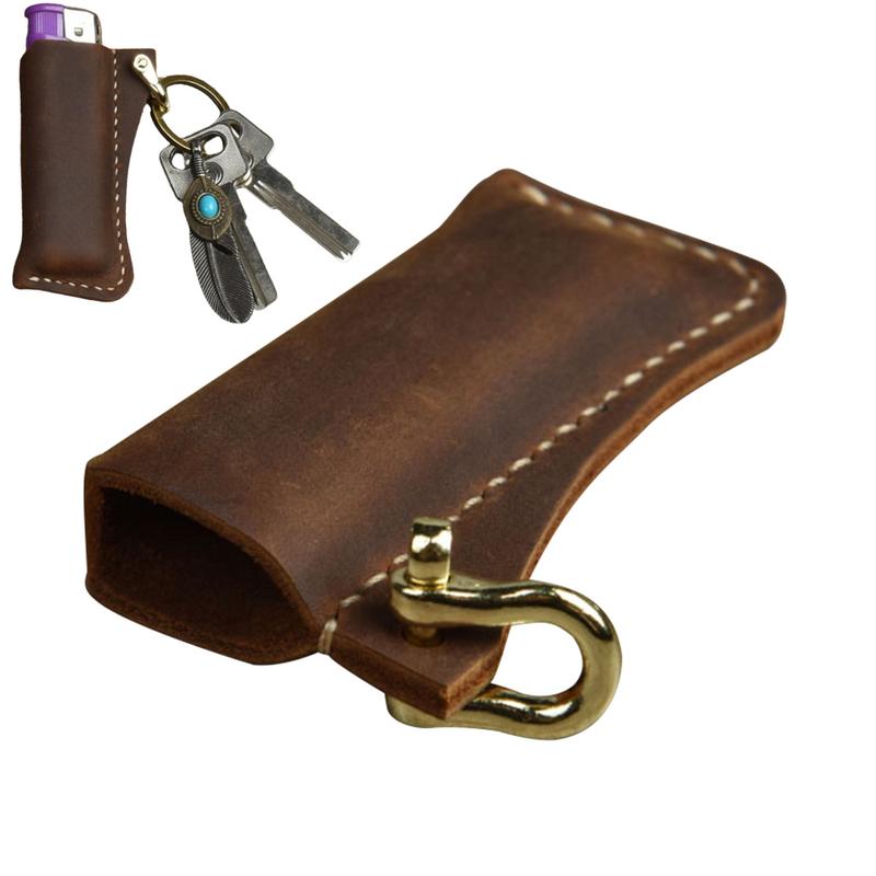 Lighter Insert Zippo - Custodia per accendini in vera pelle