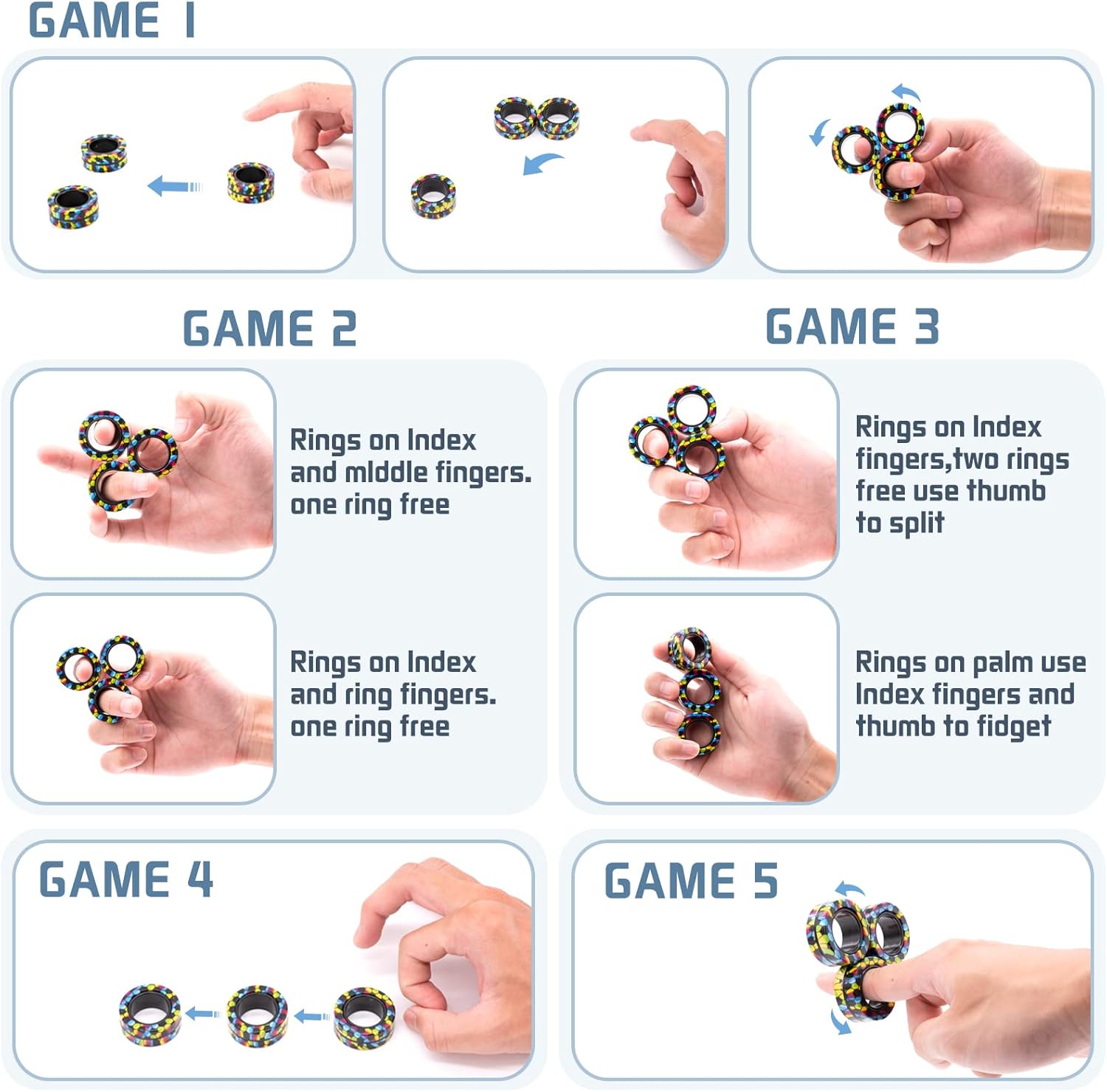 Anelli magnetici Fidget Toy Se - Fidget Spinner Bearing recensione e prezzo