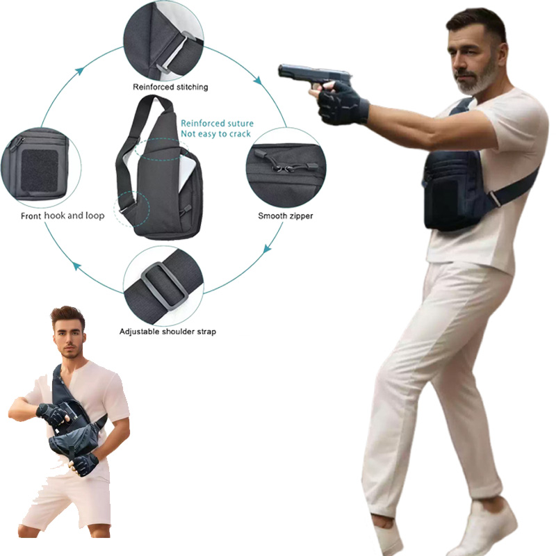 Borsa Tattica per Pistola, Fon - Edc Concealed Carry Sling Bag recensione e prezzo