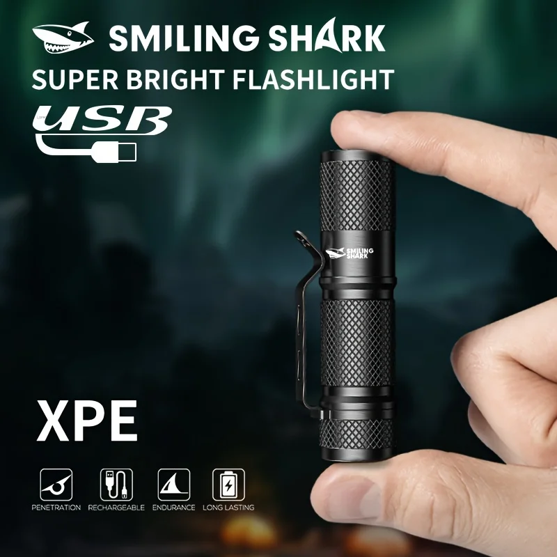 SMILING SHARK Torcia LED Tatti - Edc Carry Flashlight recensione e prezzo