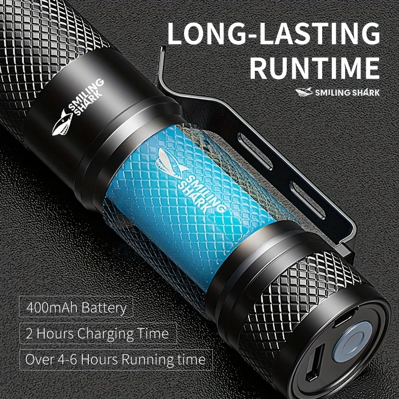 SMILING SHARK Torcia LED Tatti - Edc Carry Flashlight recensione e prezzo