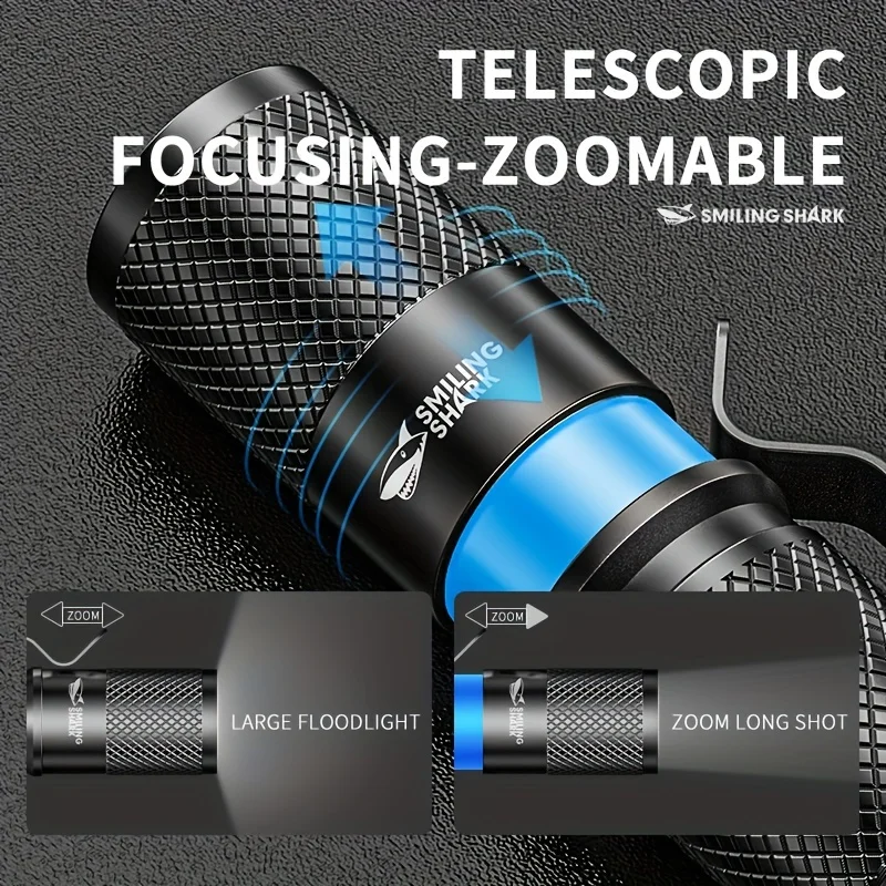 SMILING SHARK Torcia LED Tatti - Edc Carry Flashlight recensione e prezzo