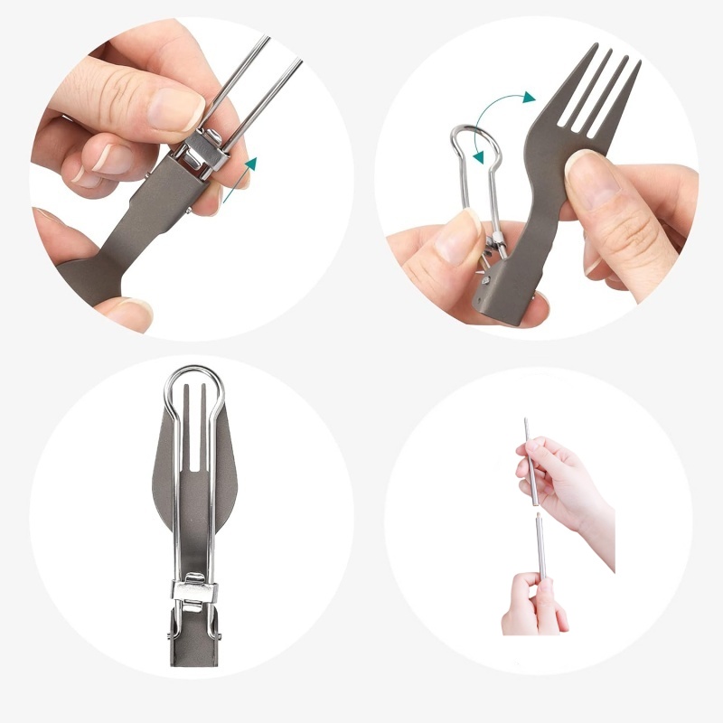 Set di Posate Pieghevoli in Ti - Edc Everyday Carry Knives recensione e prezzo