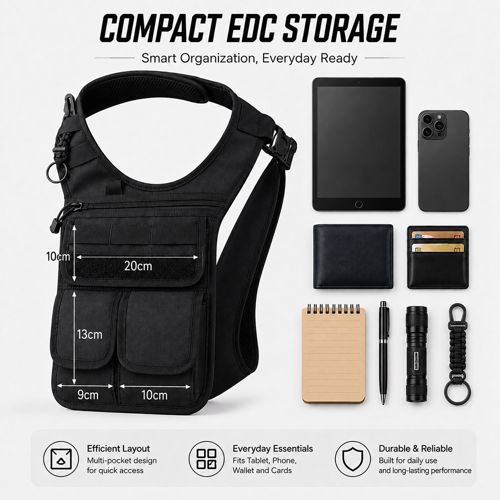 Borsa Tattica Nascosta Sotto i - Edc Concealed Carry Sling Bag recensione e prezzo