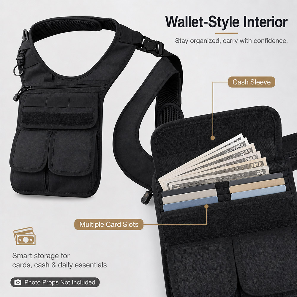 Borsa Tattica Nascosta Sotto i - Edc Concealed Carry Sling Bag recensione e prezzo